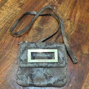Michael Kors Berkley Faux Snakeskin Crossbody